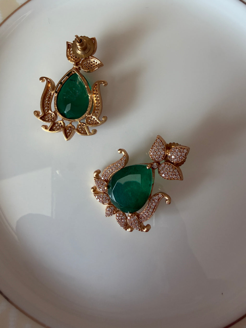 Gul Earrings final view by KINAHH for traditional festive styling.