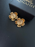 Ruhani Studs by KINAHH with anti-tarnish stainless steel finish.