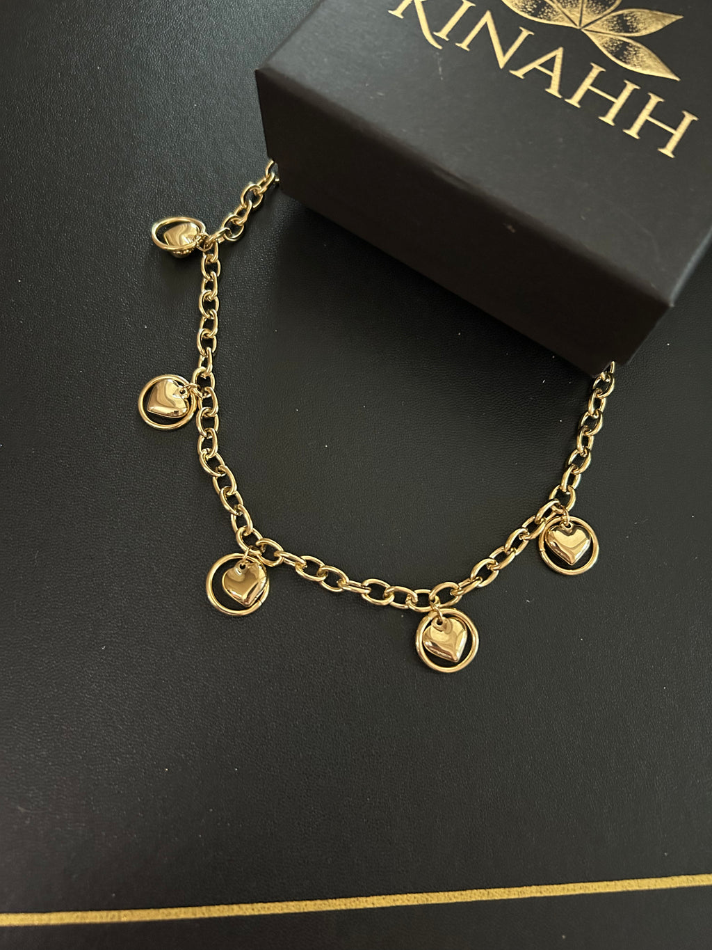 Tiara Necklace by KINAHH with anti-tarnish stainless steel styling.